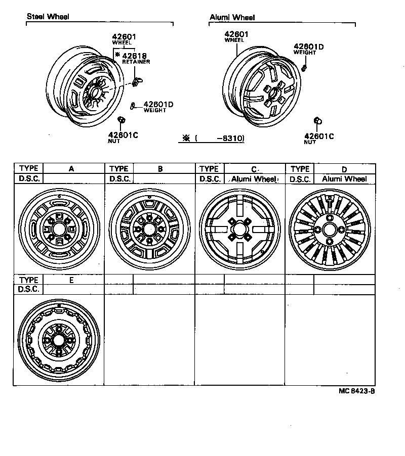 42603-16151 ORNAMENT SUB-ASSY, WHEEL HUB product image