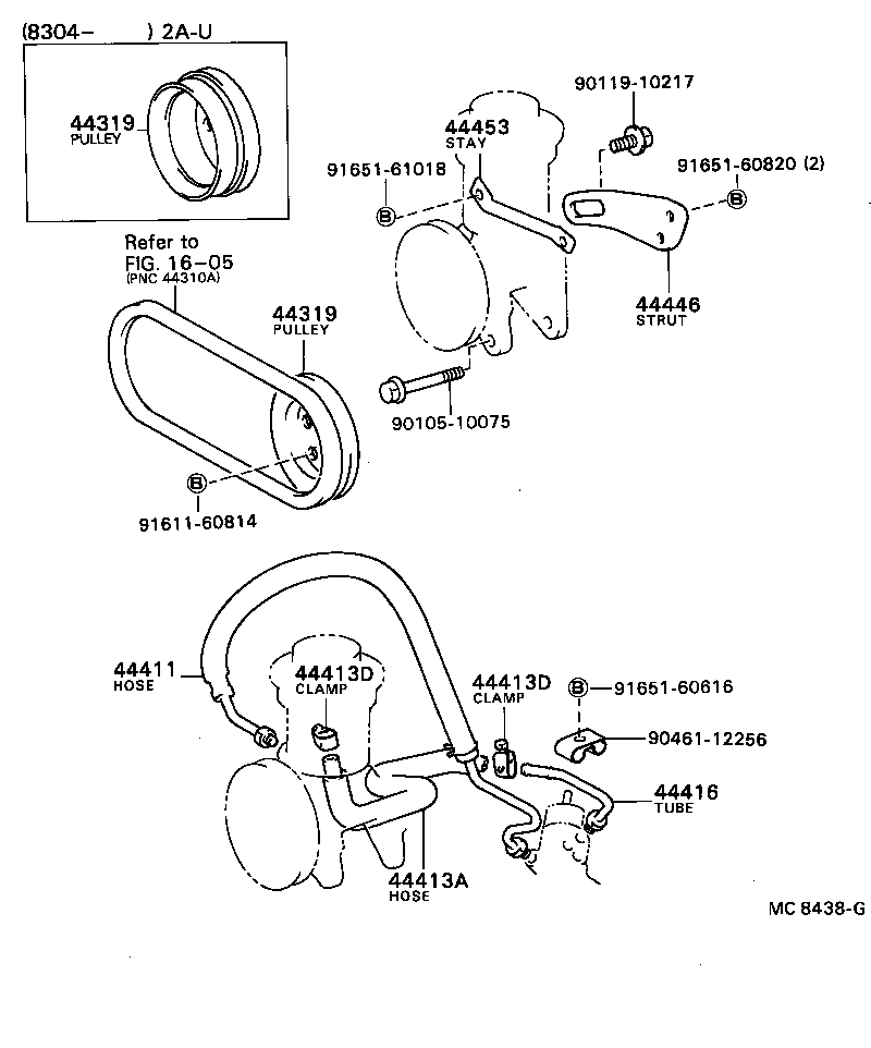 44319-16010 PULLEY, VANE PUMP DRIVE product image