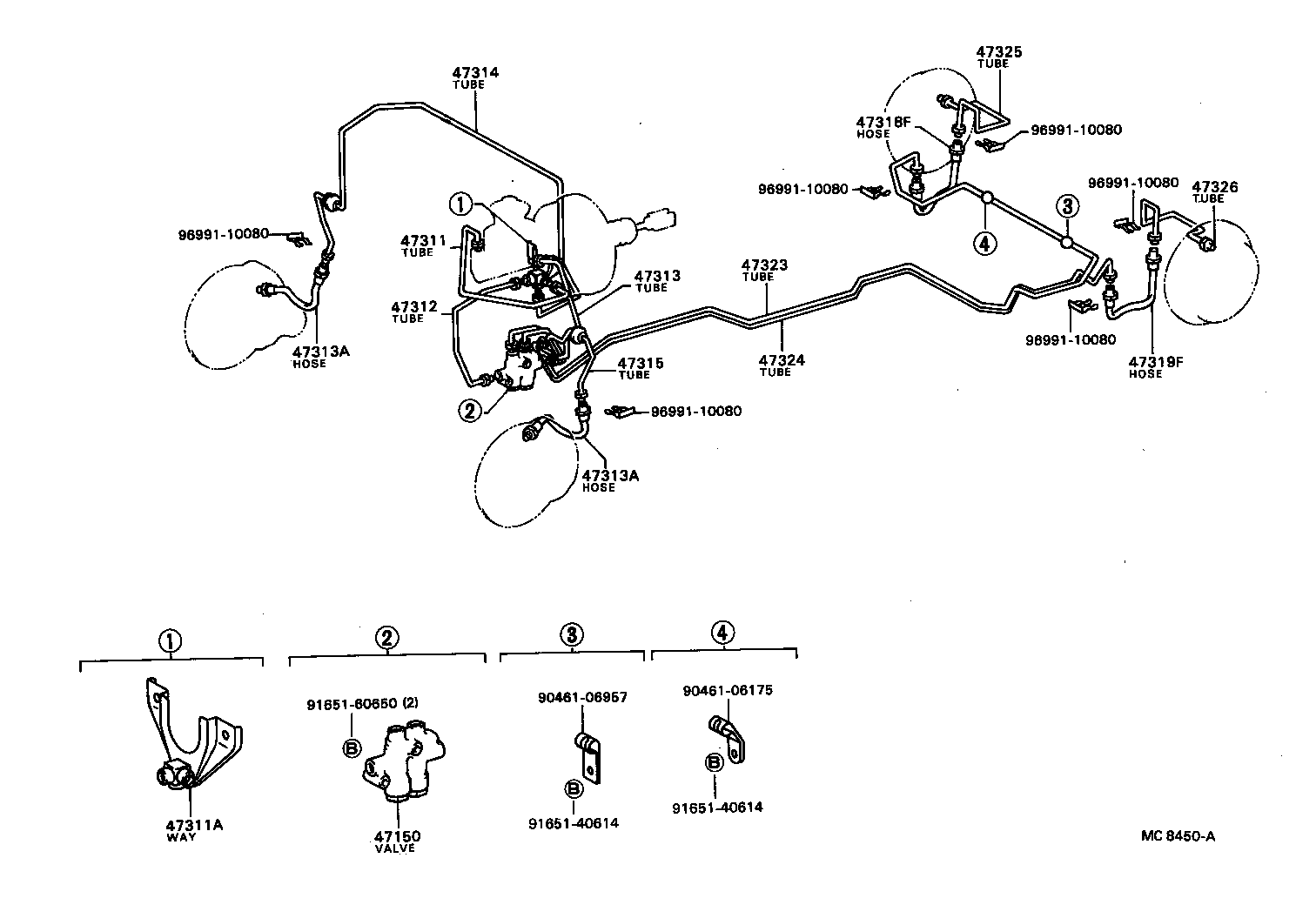 Toyota 47150-16050 VALVE ASSY, PROPORTIONING