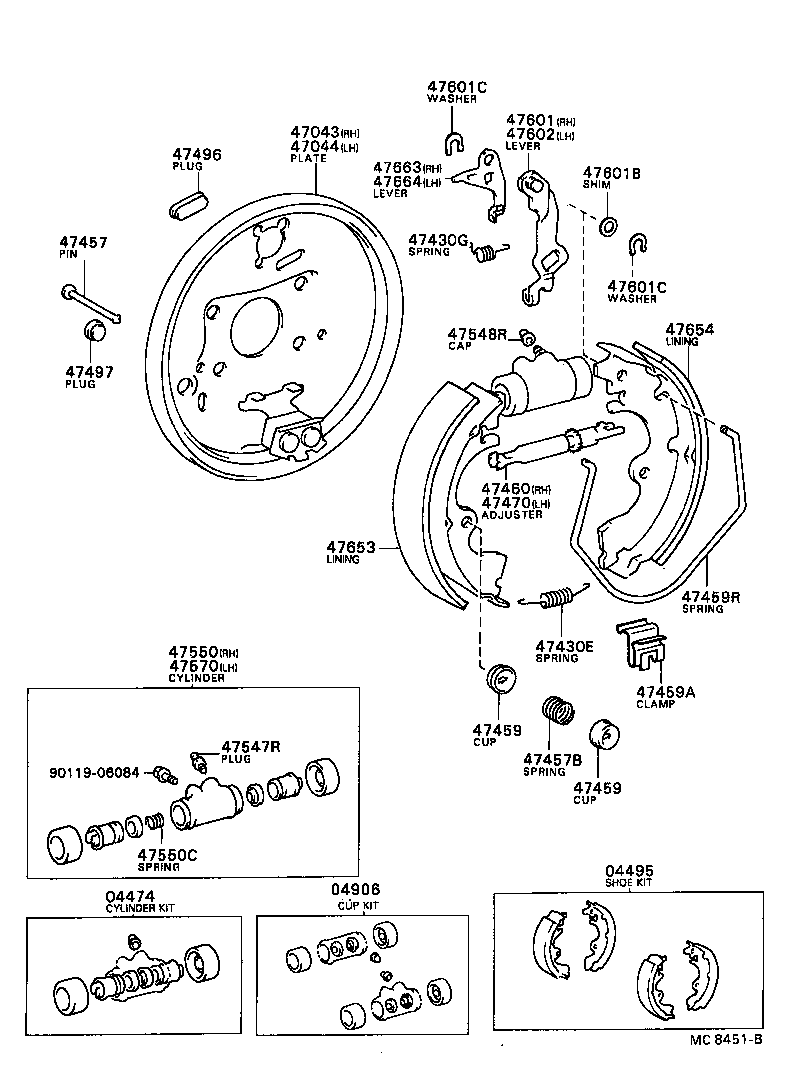 47447-20010 PIN, SHOE HOLD DOWN SPRING(FOR REAR BRAKE) product image