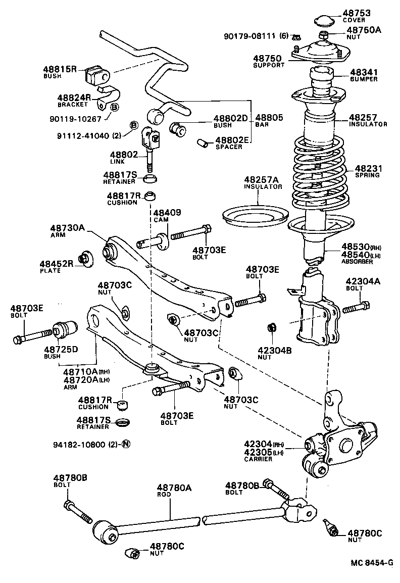 48231-16090 SPRING, COIL, REAR product image