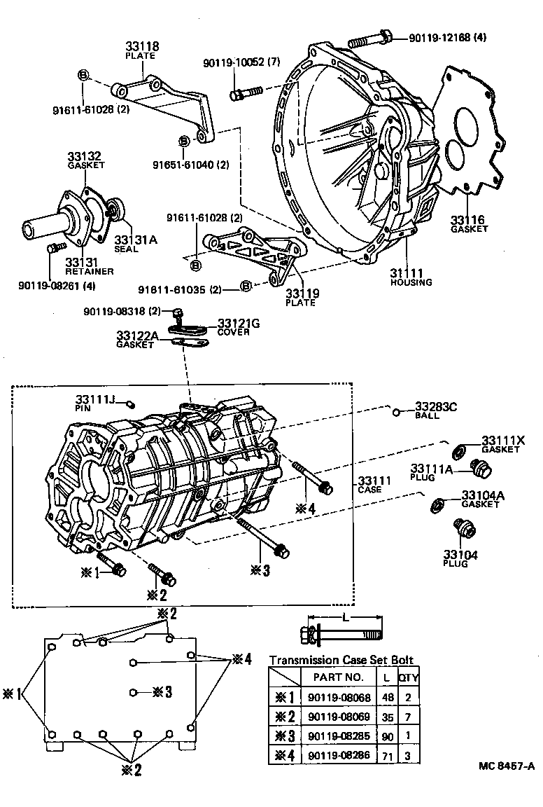 33101-30040 CASE, MANUAL TRANSMISSION product image