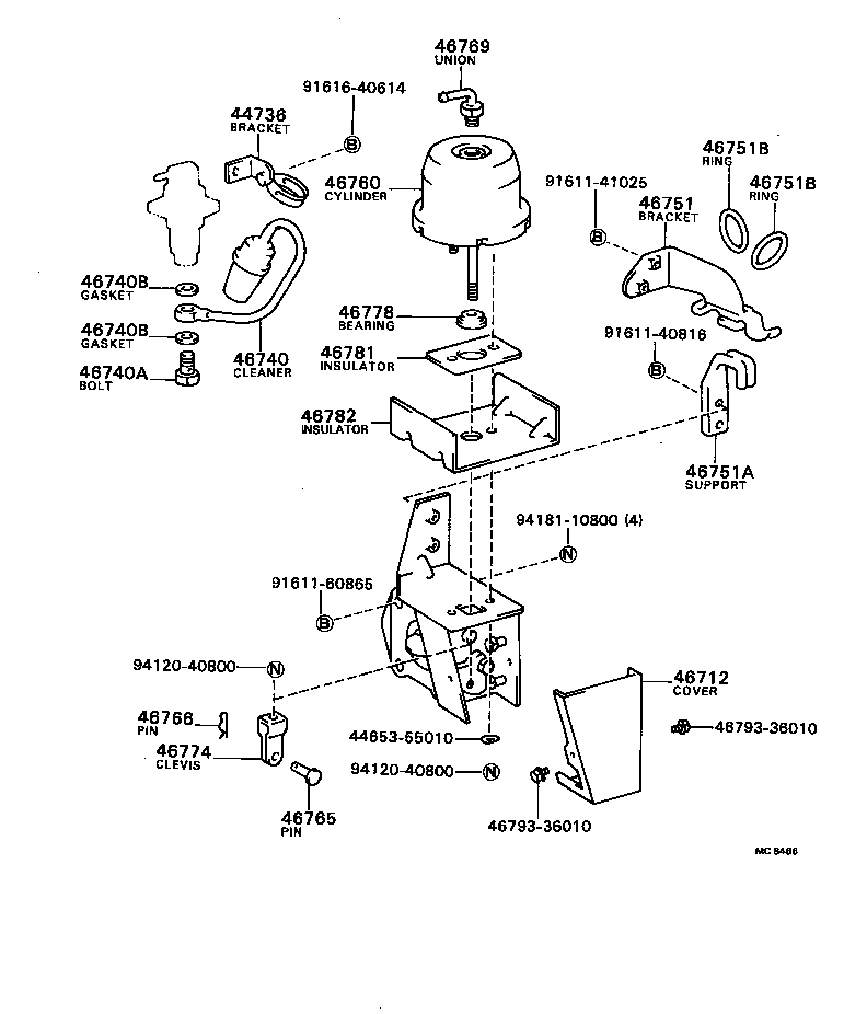 44644-55010 SEAL(FOR EXHAUST VALVE PUSH ROD) product image