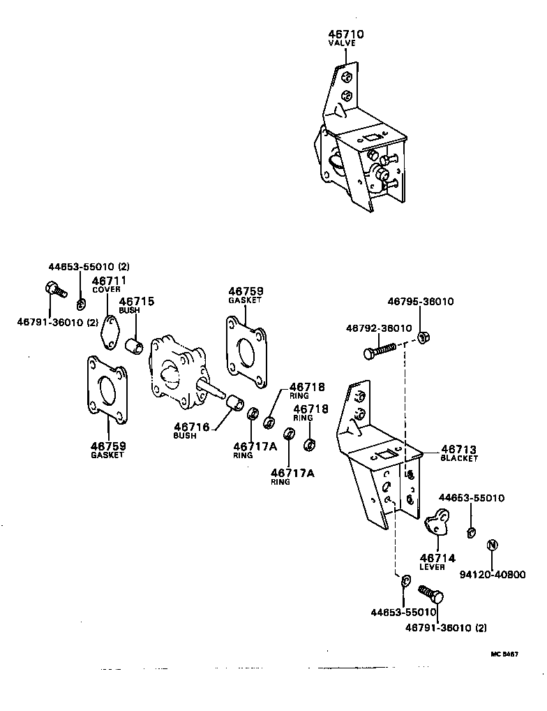 44644-55010 SEAL(FOR EXHAUST VALVE PUSH ROD) product image