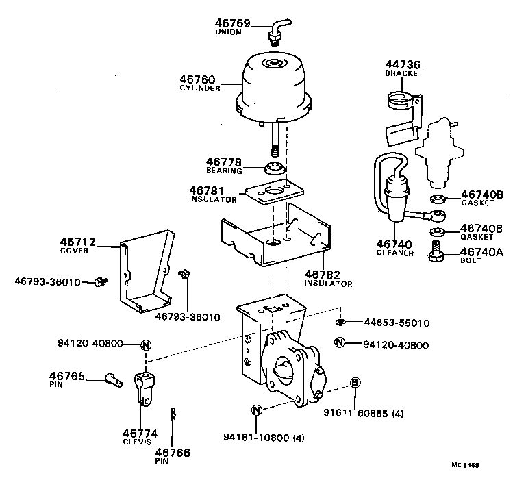44644-55010 SEAL(FOR EXHAUST VALVE PUSH ROD) product image
