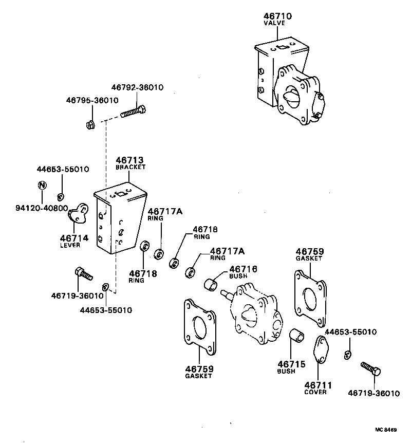 44644-55010 SEAL(FOR EXHAUST VALVE PUSH ROD) product image