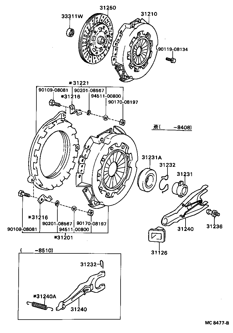 31250-36330 DISC ASSY, CLUTCH product image