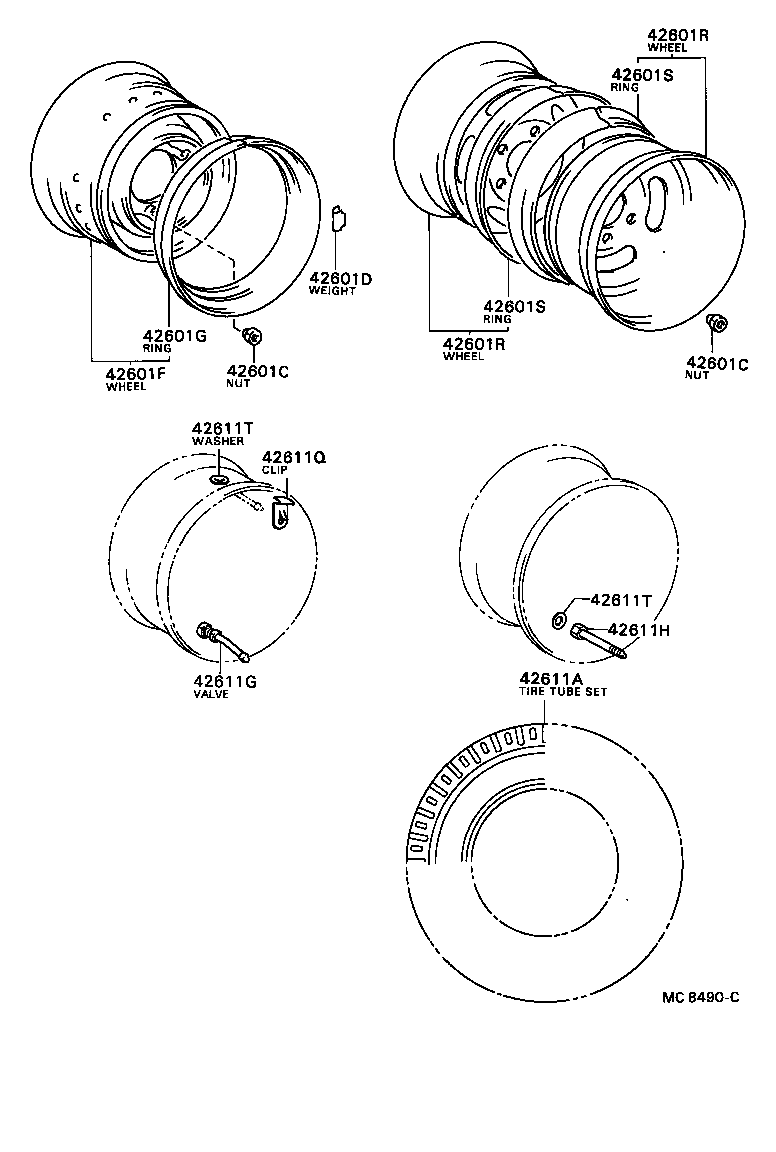42611-36010 WHEEL, DISC (FOR FRONT) product image