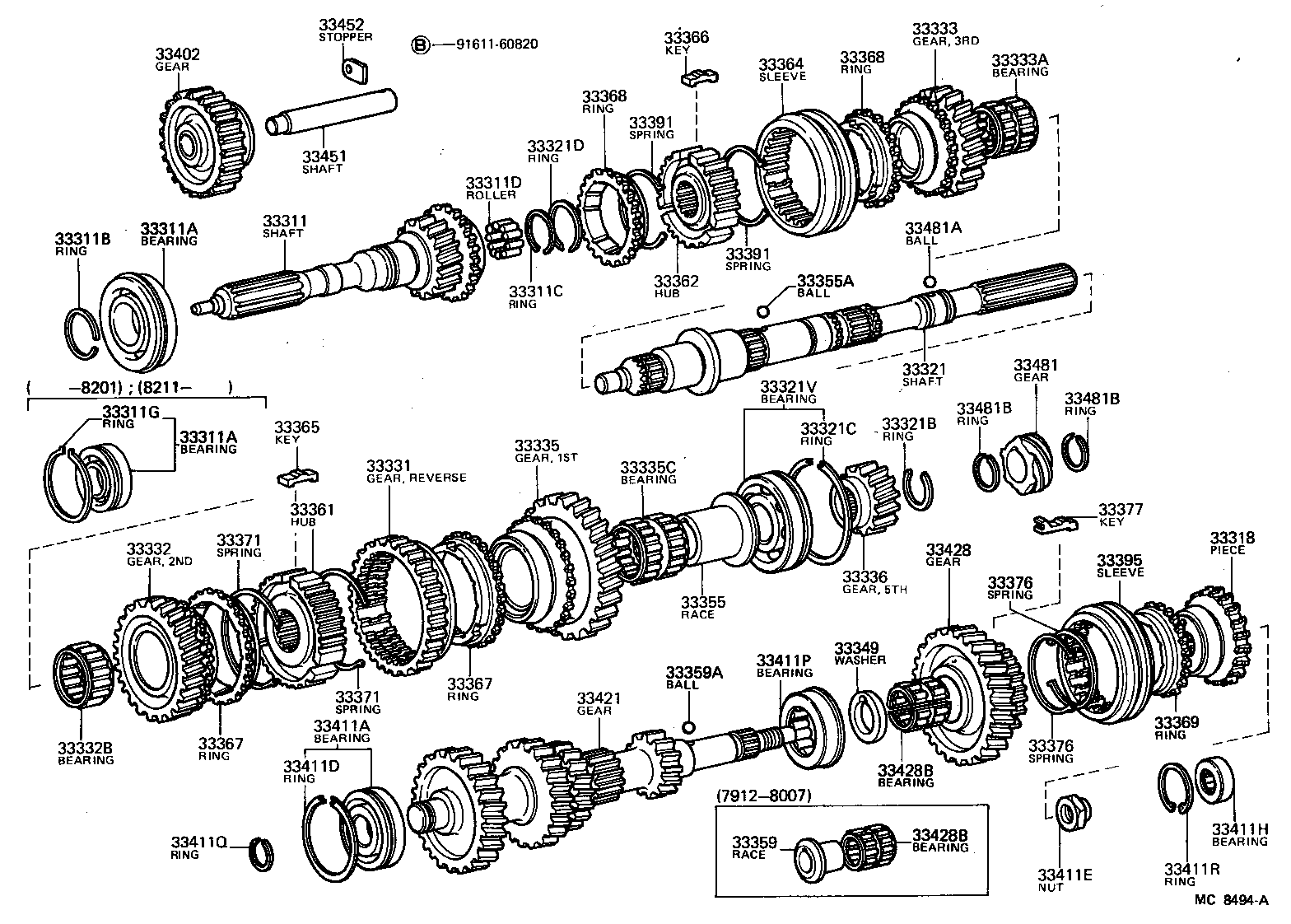 33033-26010 GEAR, 2ND product image