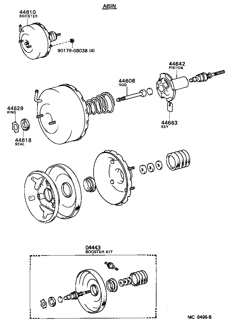 Toyota 90467-16002 CLIP(FOR VACUUM HOSE, NO.1)