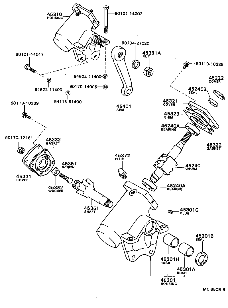 45047-39095 ROD SUB-ASSY, TIE, RH product image