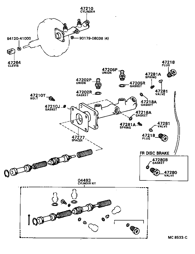 47220-36030 RESERVOIR SUB-ASSY, BRAKE MASTER CYLINDER product image