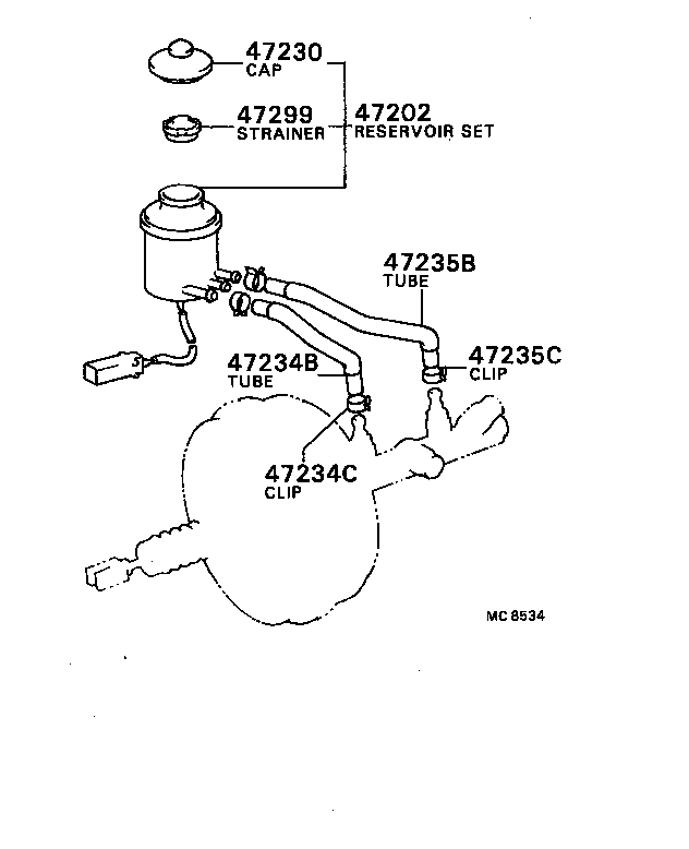 04493-36120 CYLINDER KIT, BRAKE MASTER product image