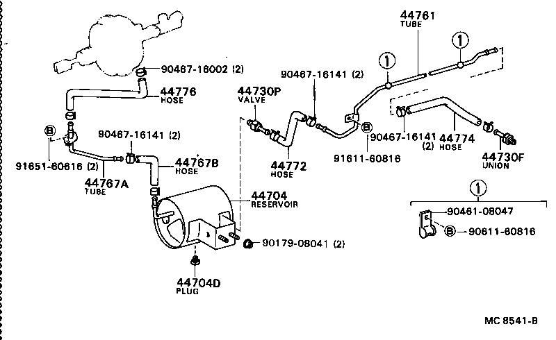44610-36210 BOOSTER ASSY, BRAKE product image