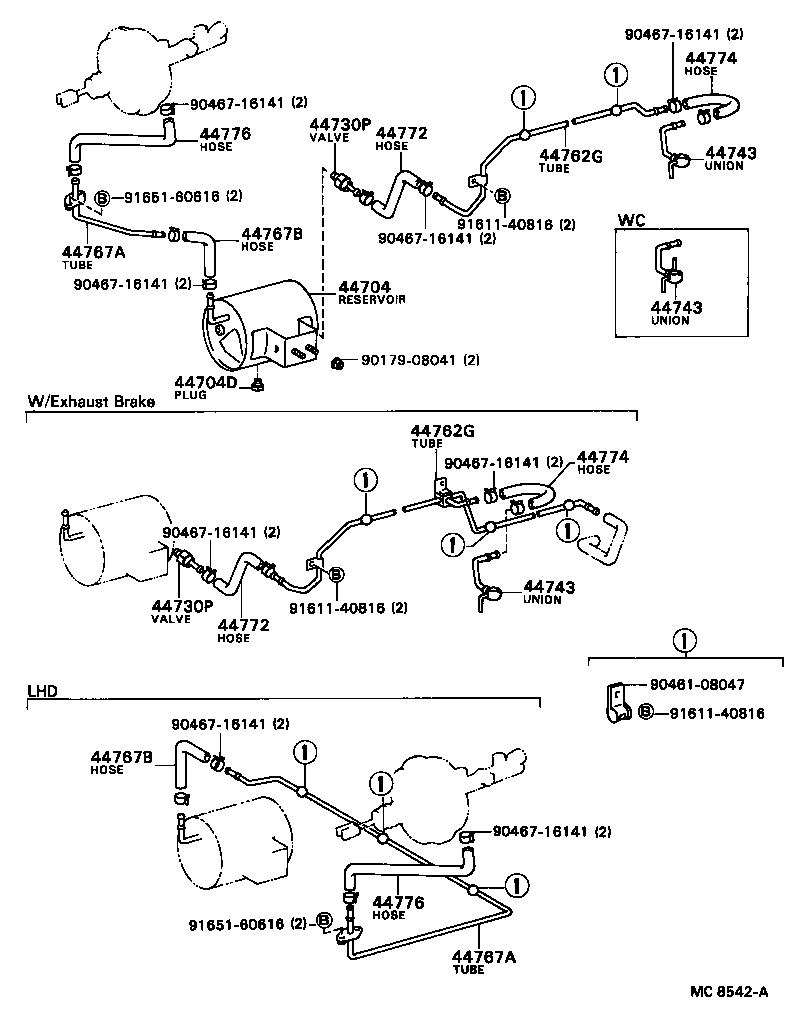 44610-36210 BOOSTER ASSY, BRAKE product image