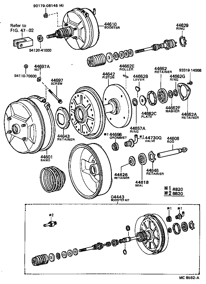 44610-36210 BOOSTER ASSY, BRAKE product image