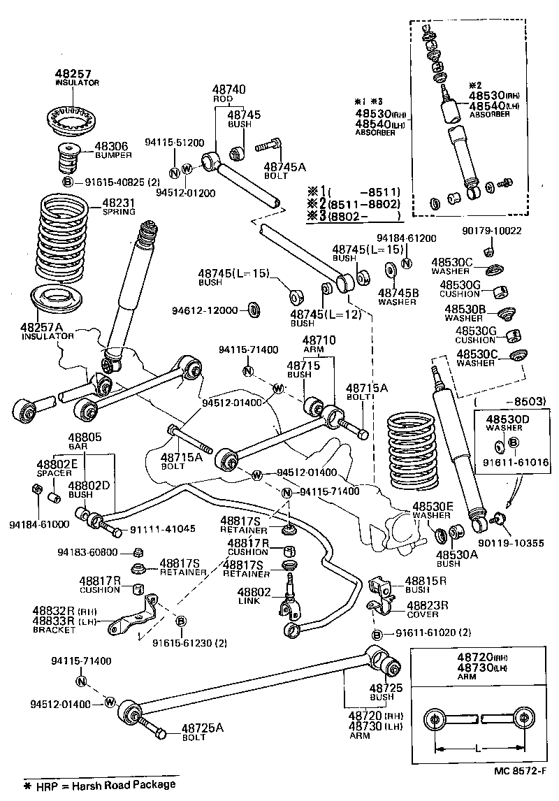 04483-21050 SHACKLE KIT, REAR SPRING product image