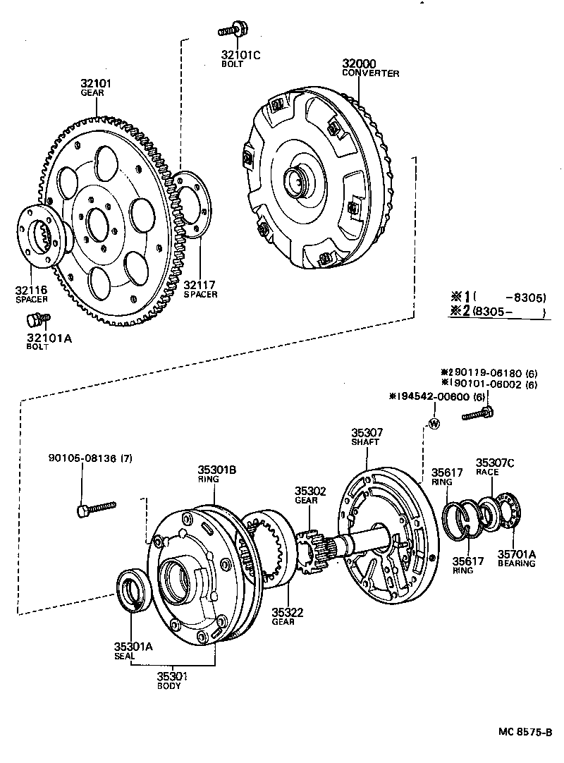 32101-22030 GEAR SUB-ASSY, DRIVE PLATE & RING product image