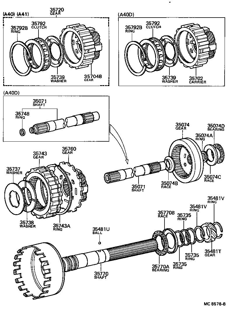 35770-22011 SHAFT ASSY, OUTPUT product image