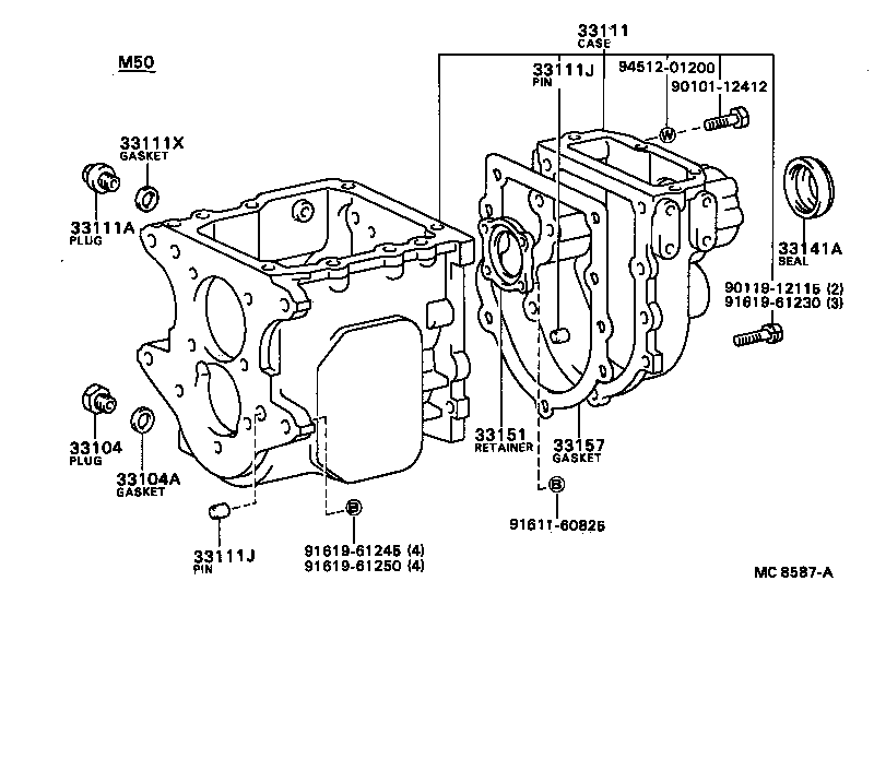 33111-36070 CASE, MANUAL TRANSMISSION product image