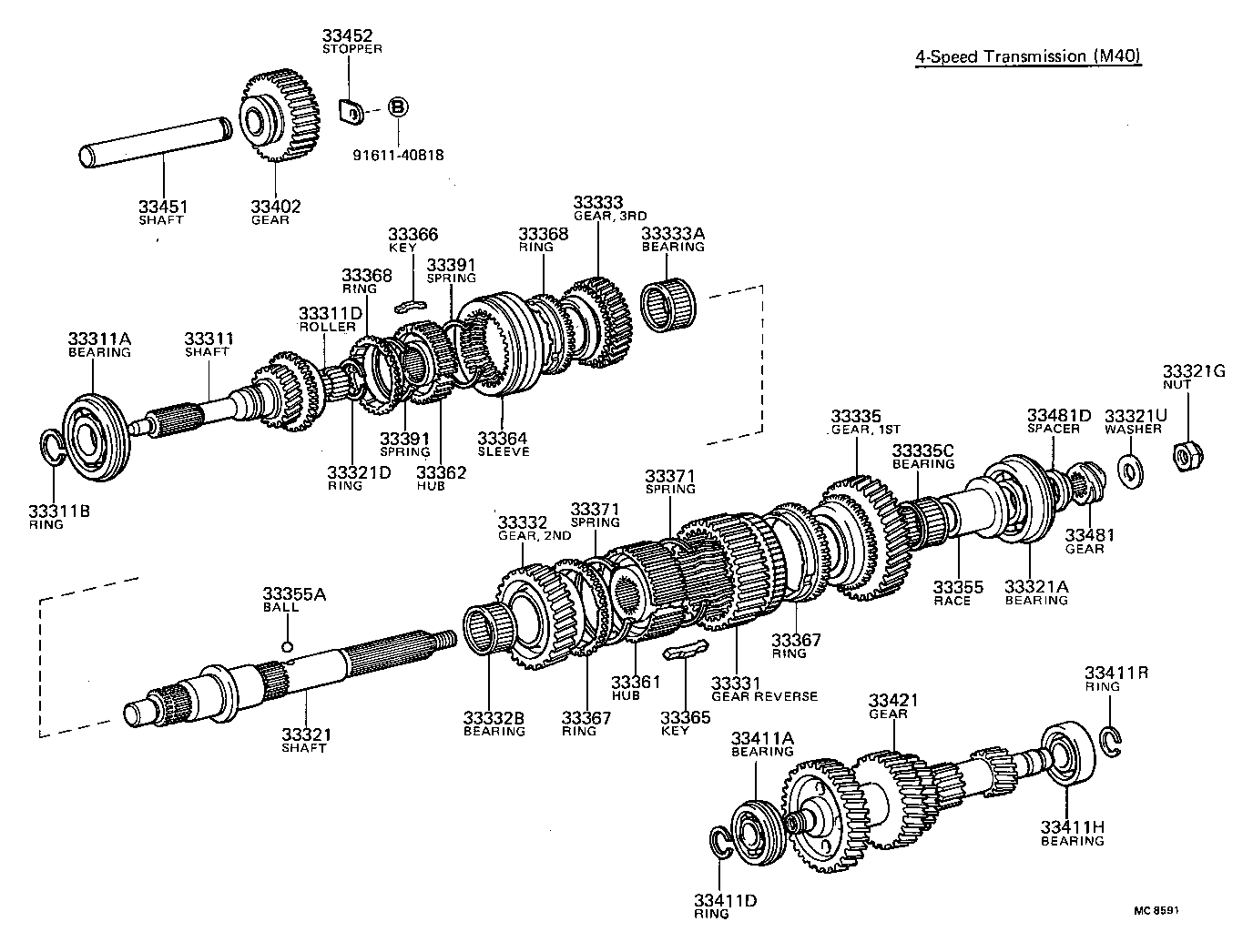 33034-36040 GEAR, 3RD product image