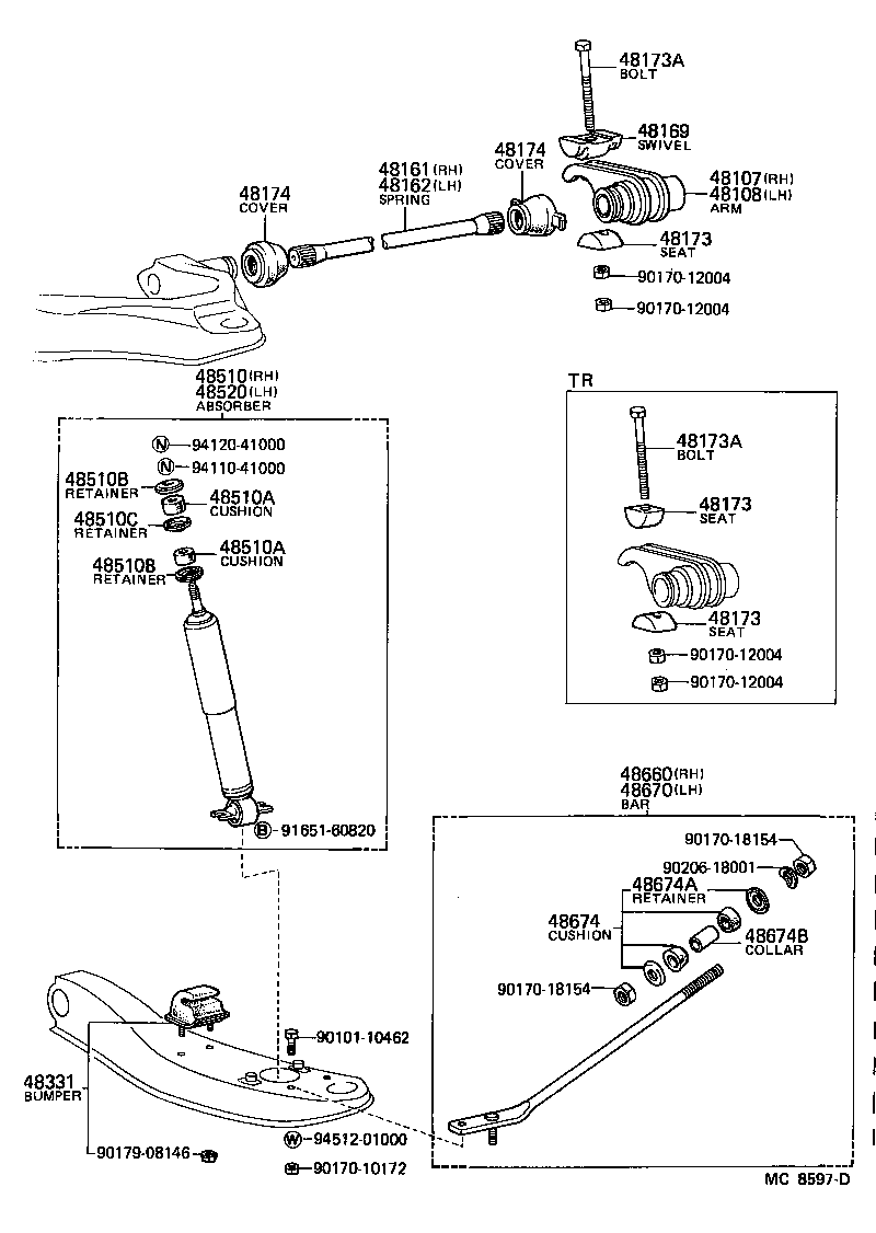 48174-27010 COVER, TORSION BAR DUST product image