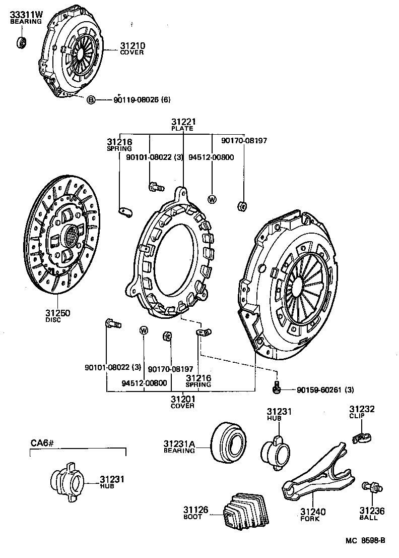 31250-14141 DISC ASSY, CLUTCH product image