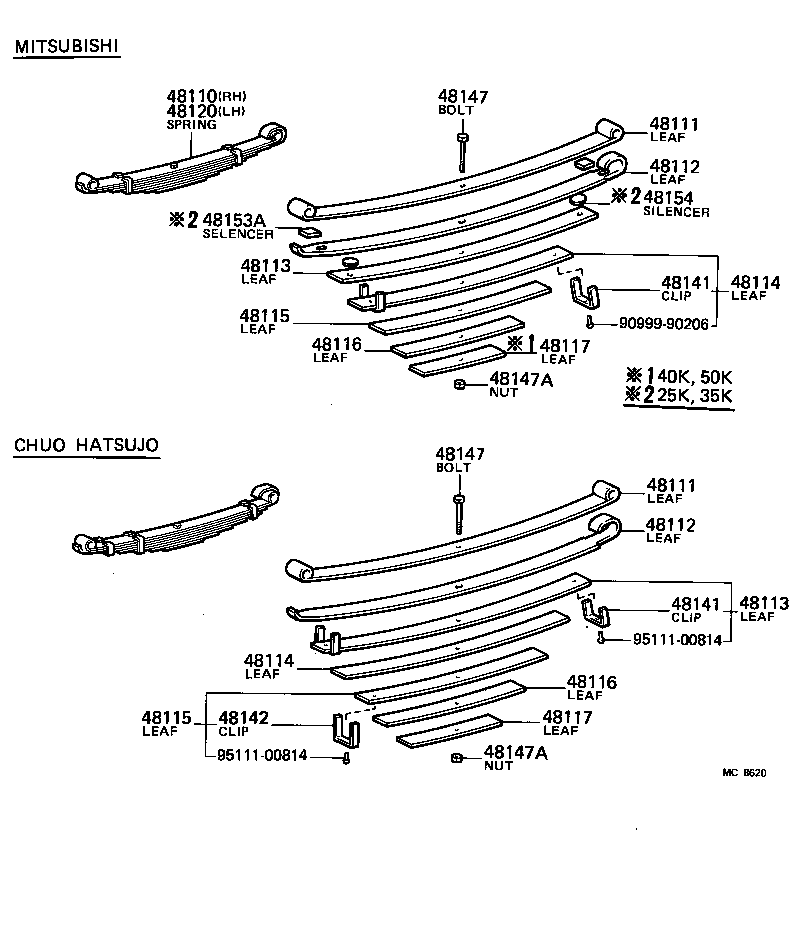 48153-60200 SILENCER, FRONT SPRING, NO.1 product image
