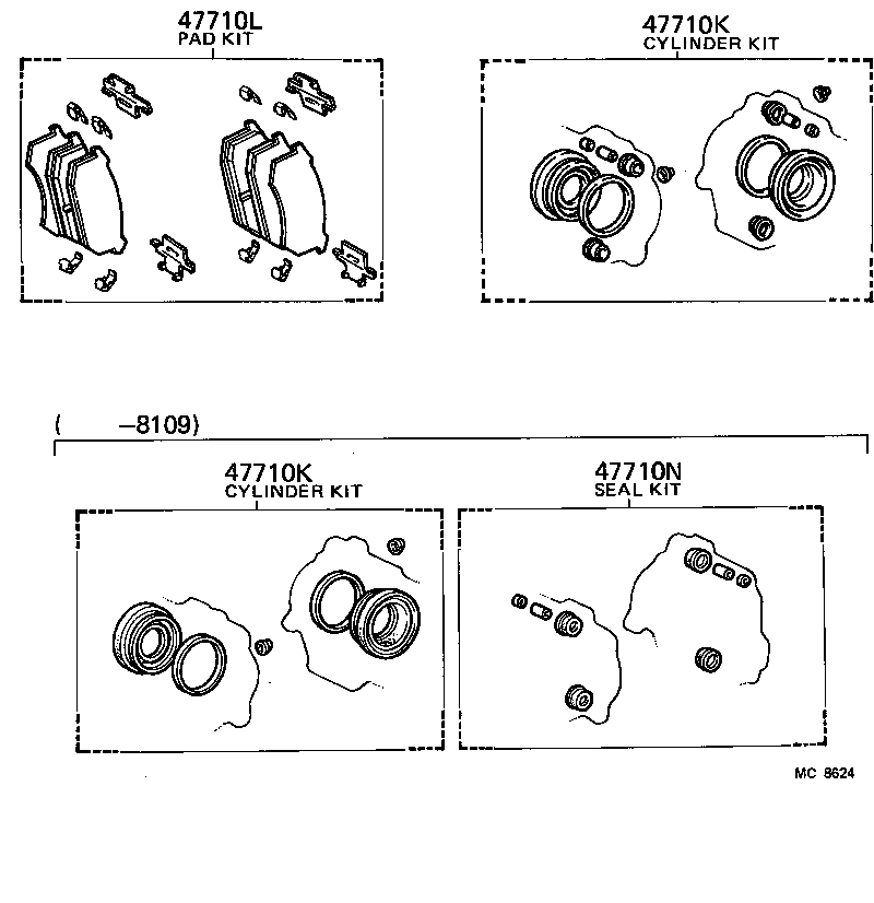 04491-30101 PAD KIT, DISC BRAKE, FRONT product image