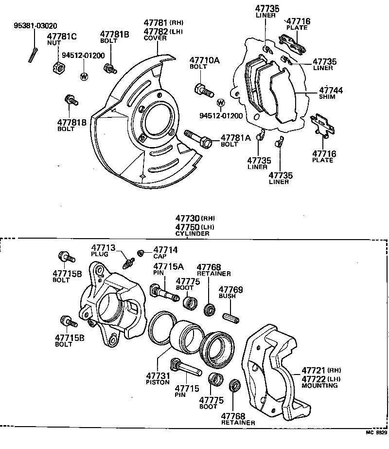 04491-30120 PAD KIT, DISC BRAKE, FRONT product image