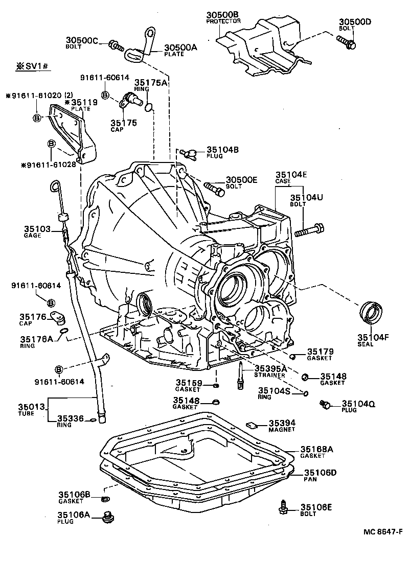 91651-41016 BOLT(FOR TRANSAXLE & ENGINE SETTING) product image