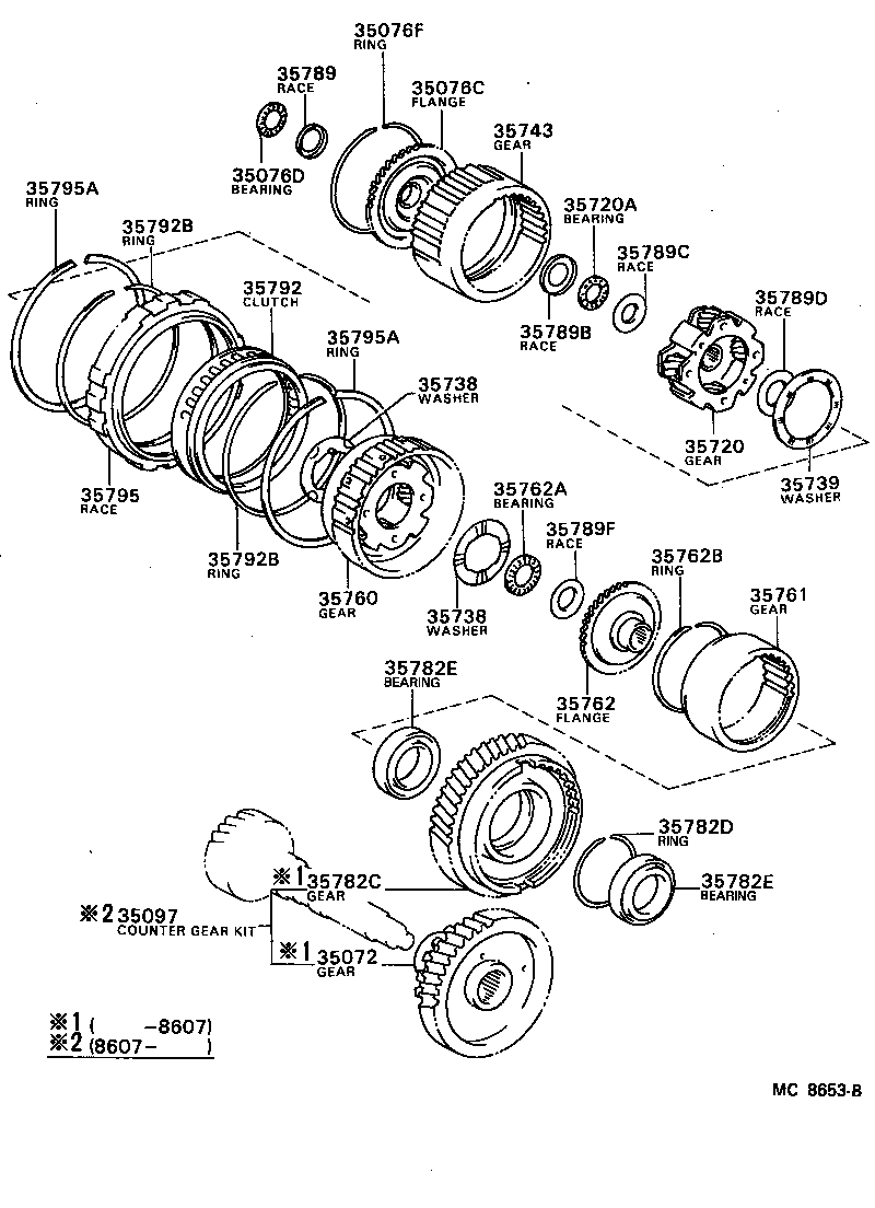 Toyota 90368-40004 BEARING(FOR COUNTER DRIVE GEAR)