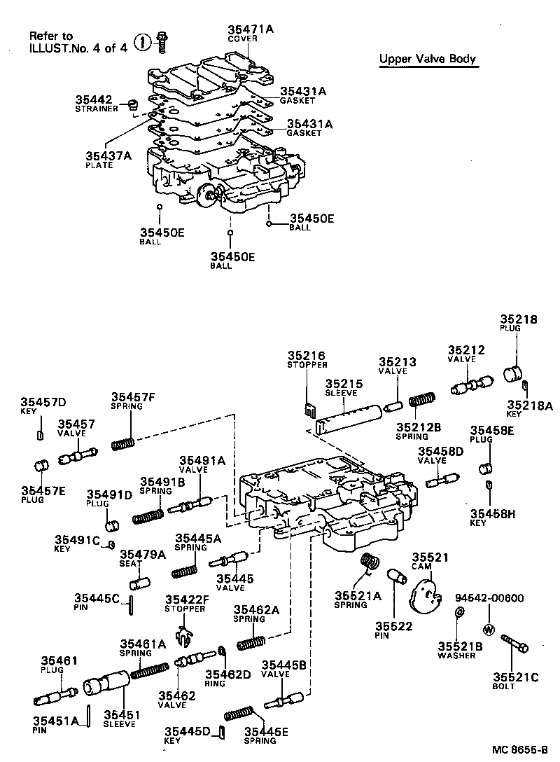 Toyota 35330-32020 STRAINER ASSY, VALVE BODY OIL