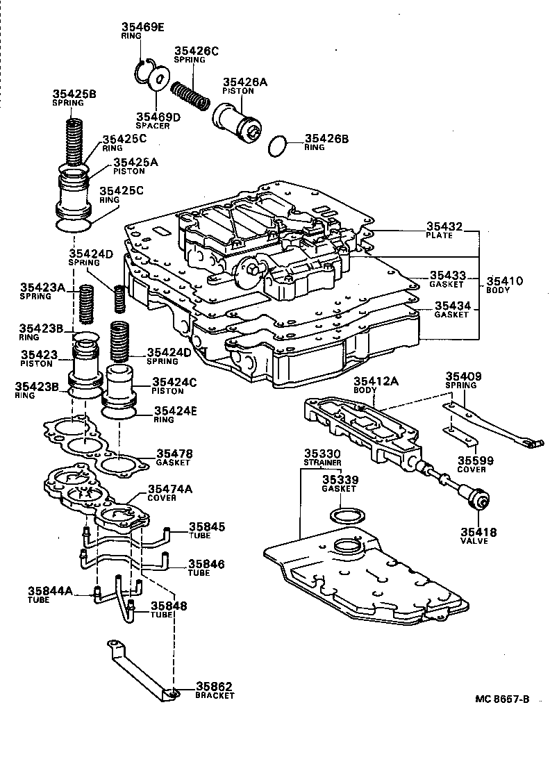 35432-32011 PLATE, VALVE BODY, NO.1 product image