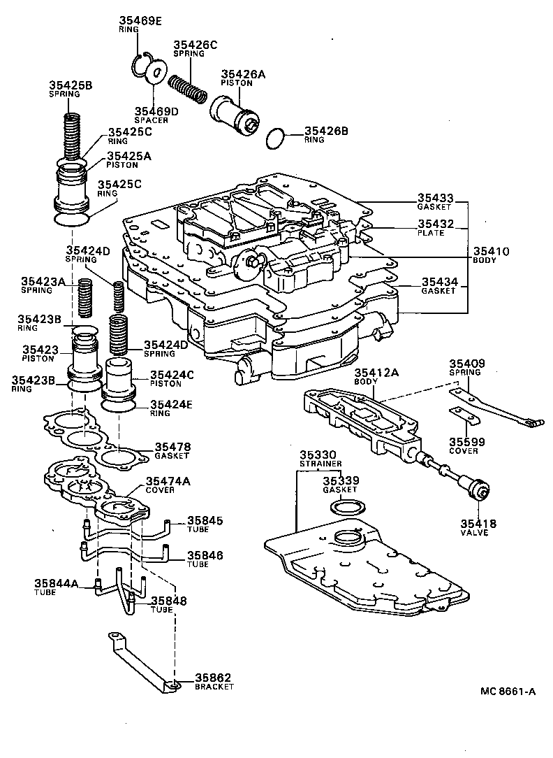Toyota 35410-32011 BODY ASSY, TRANSMISSION VALVE