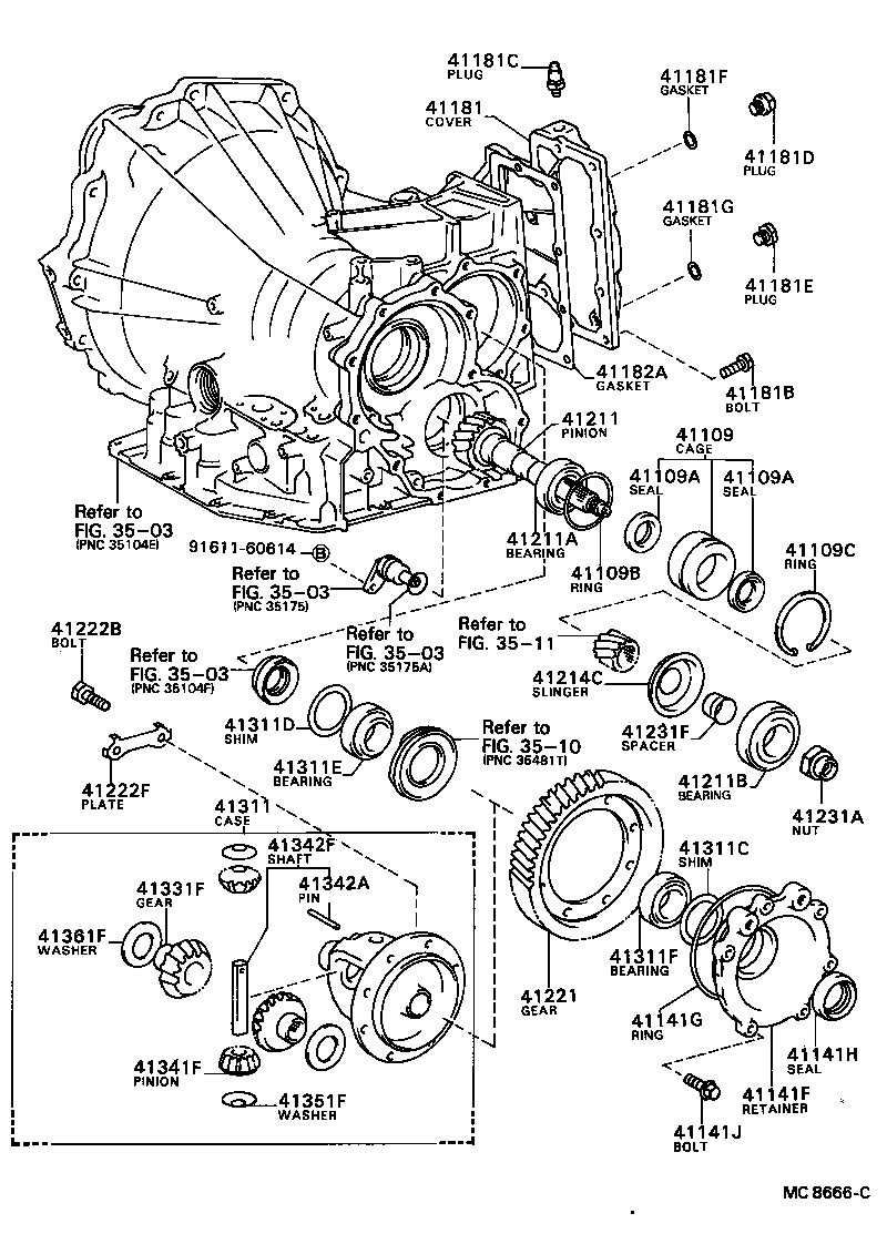 41310-20211 CASE ASSY, DIFFERENTIAL product image