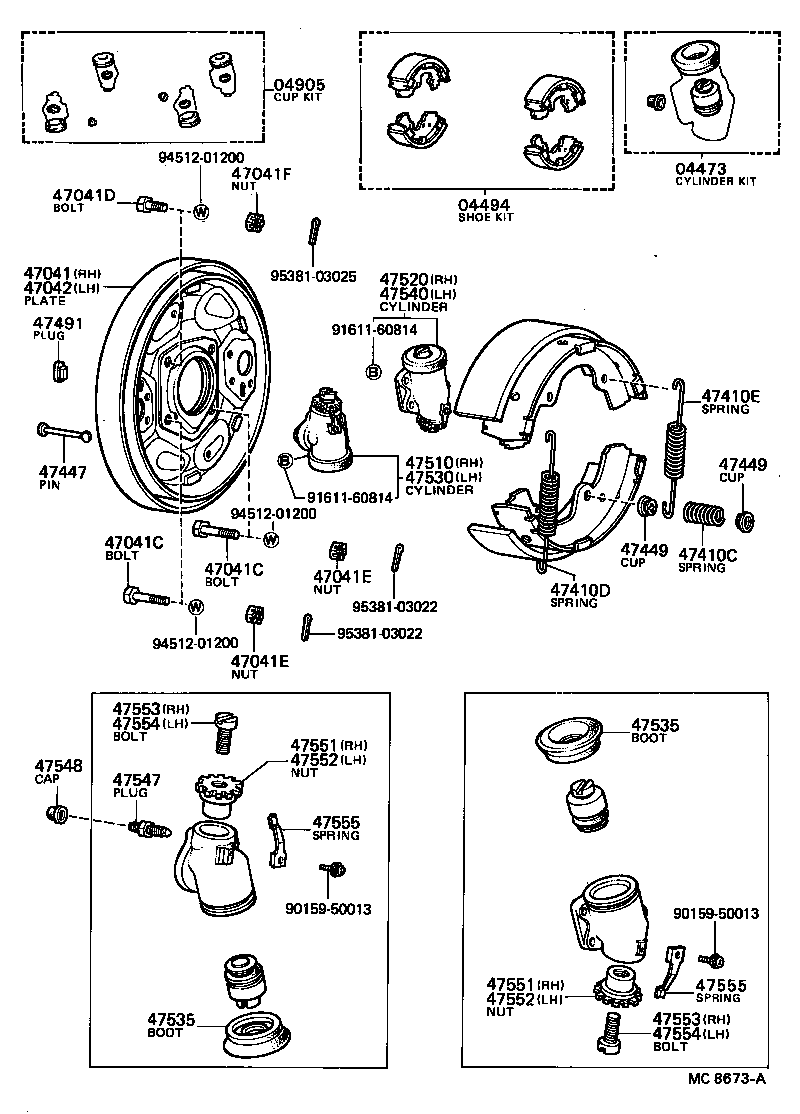04496-26020 SHOE KIT, FRONT BRAKE product image