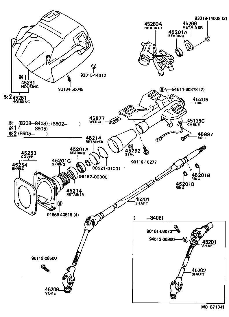 Toyota 45510-16051 GEAR ASSY, STEERING