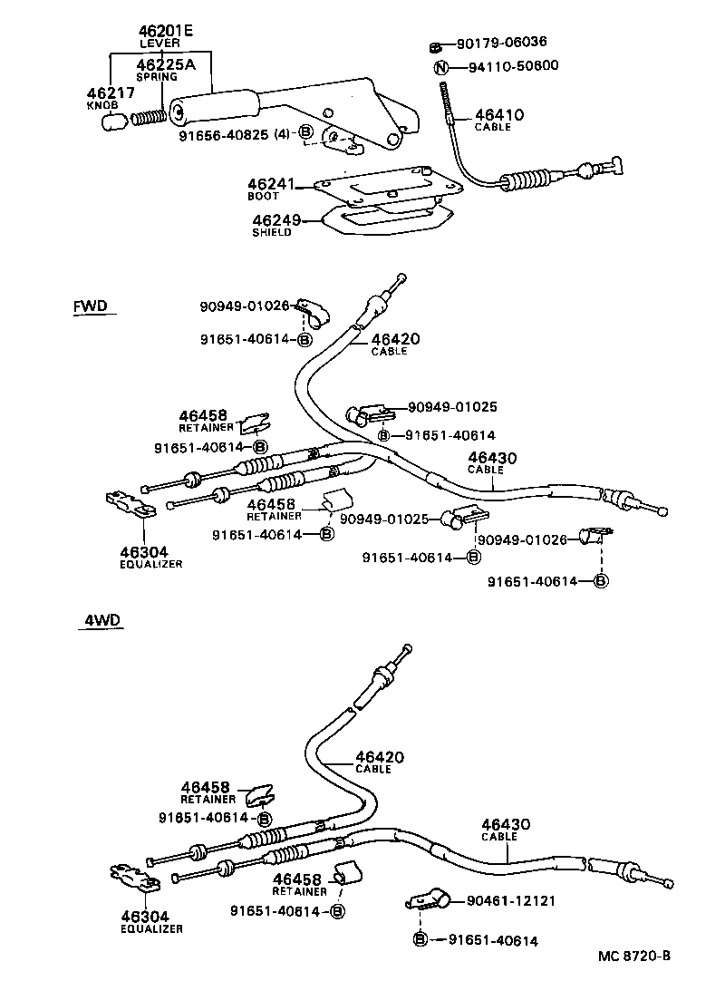 46249-16010 SHIELD, PARKING BRAKE HOLE product image