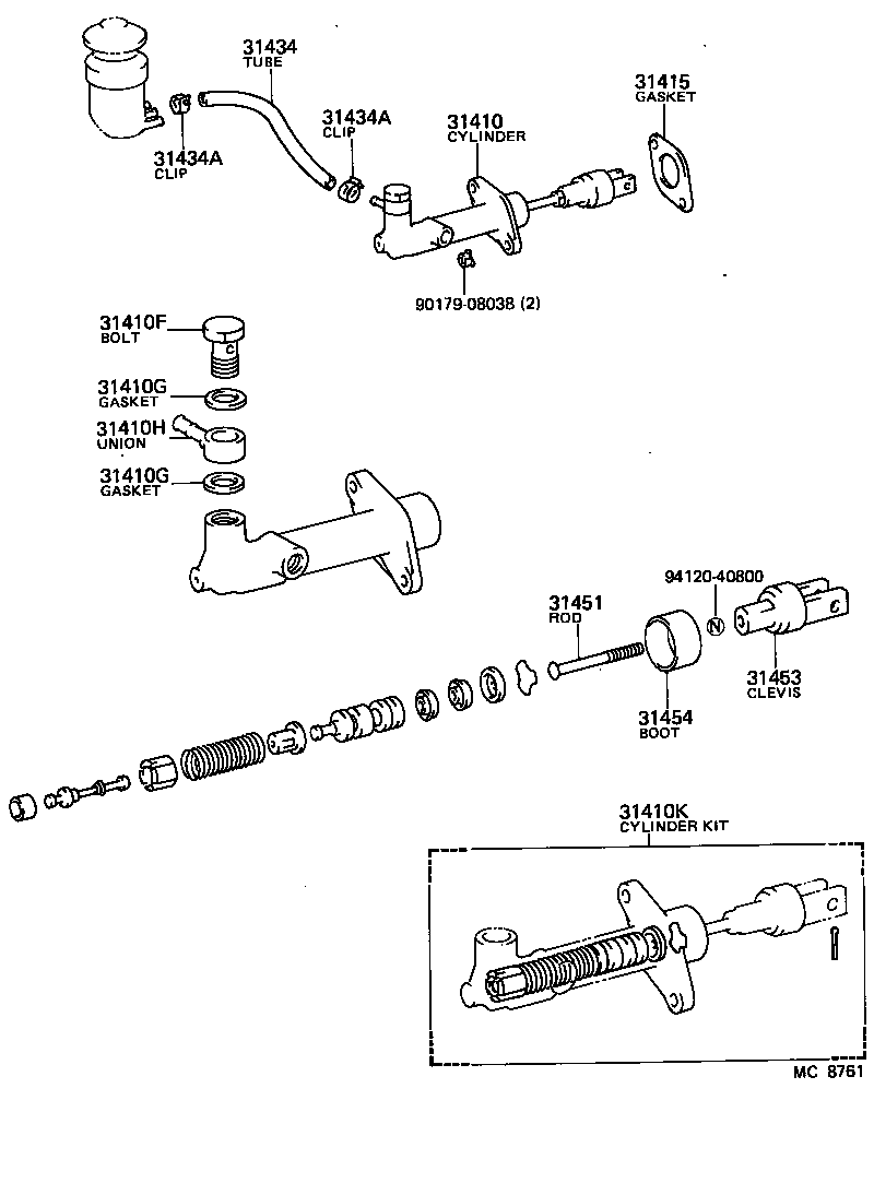 31434-26090 TUBE, CLUTCH RESERVOIR product image