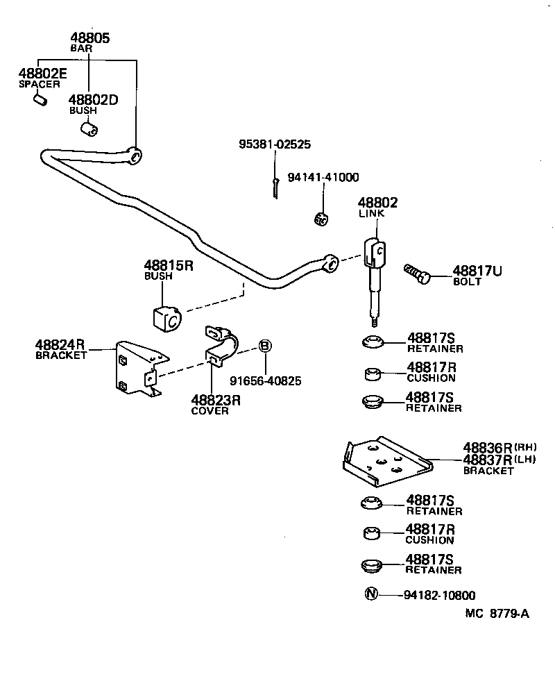 48215-26240 LEAF, REAR SPRING, NO.5 product image