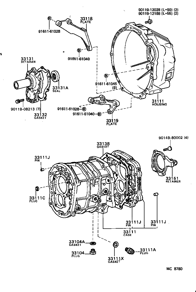 31111-22080 HOUSING, CLUTCH product image