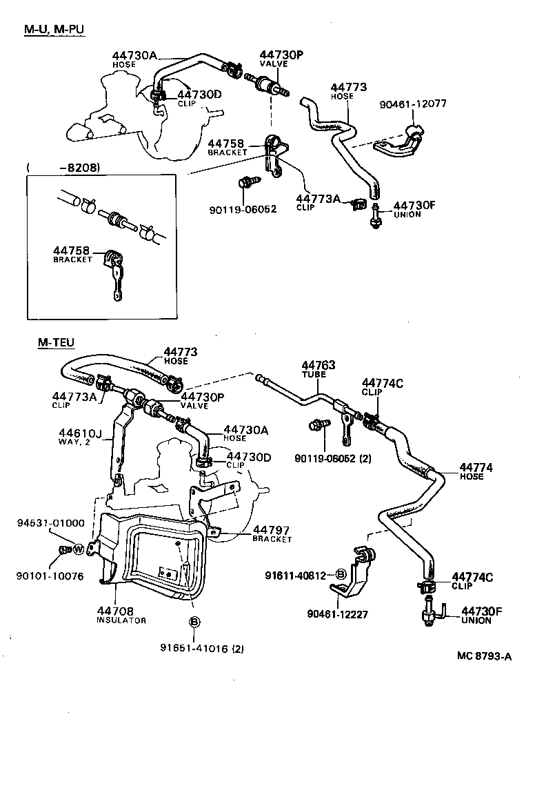 04443-22320 BOOSTER KIT, BRAKE product image