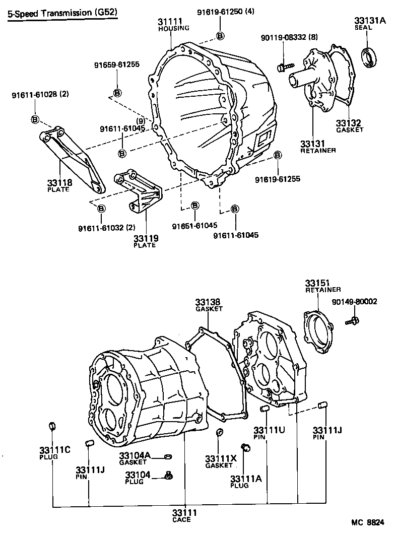 33111-35042 CASE, MANUAL TRANSMISSION product image