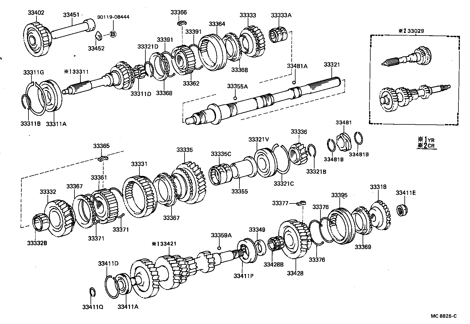 33421-26072 GEAR, COUNTER product image