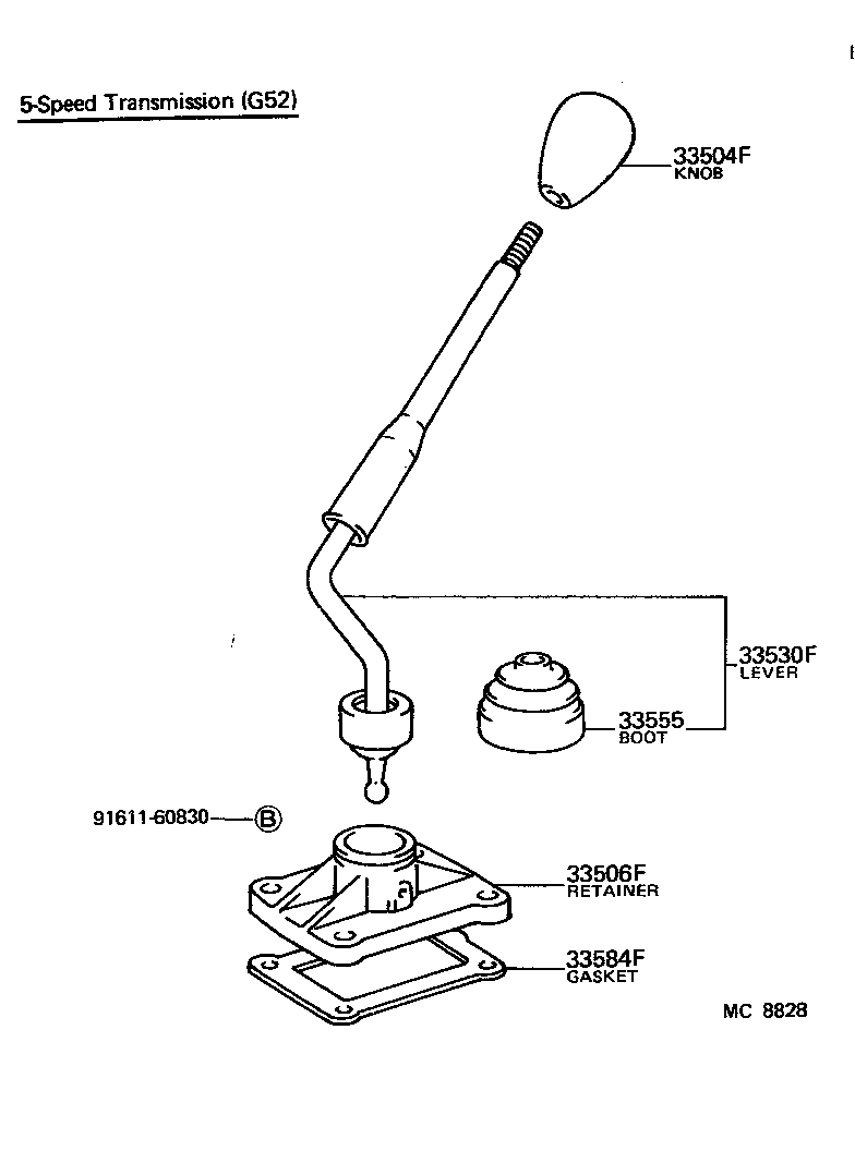 33541-35063 LEVER ASSY, SHIFT (FOR FLOOR SHIFT) product image