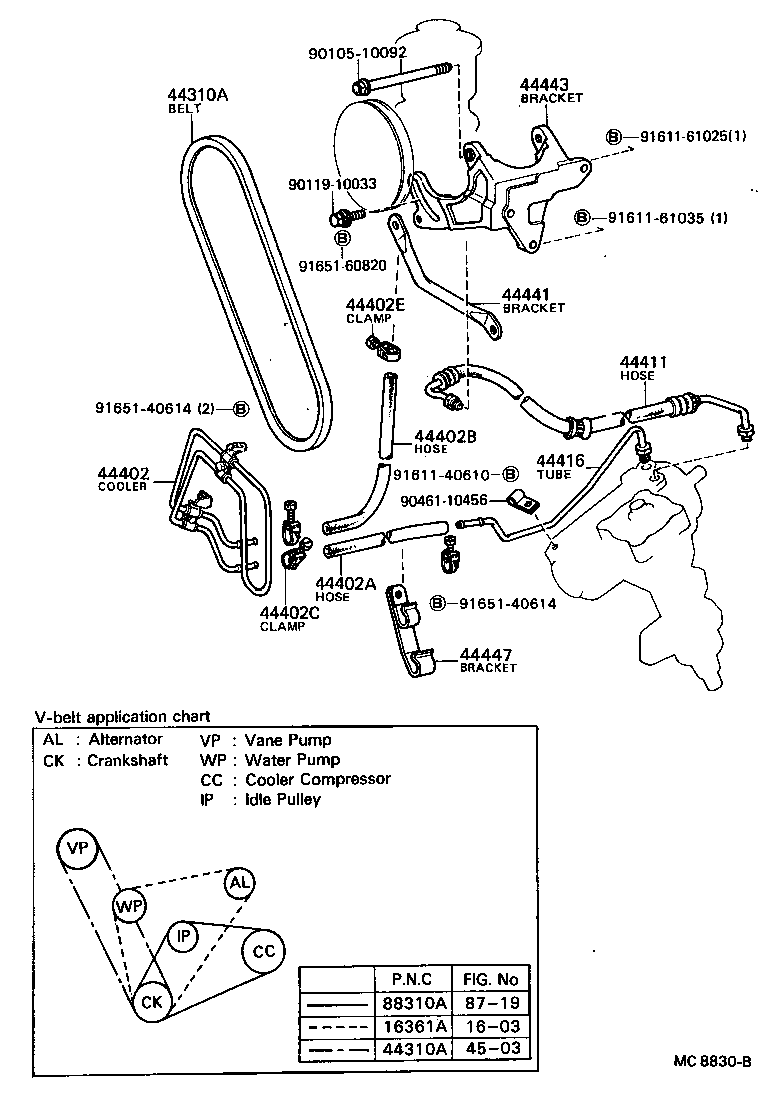44402-22060 COOLER SUB-ASSY, POWER STEERING OIL, NO.1 product image