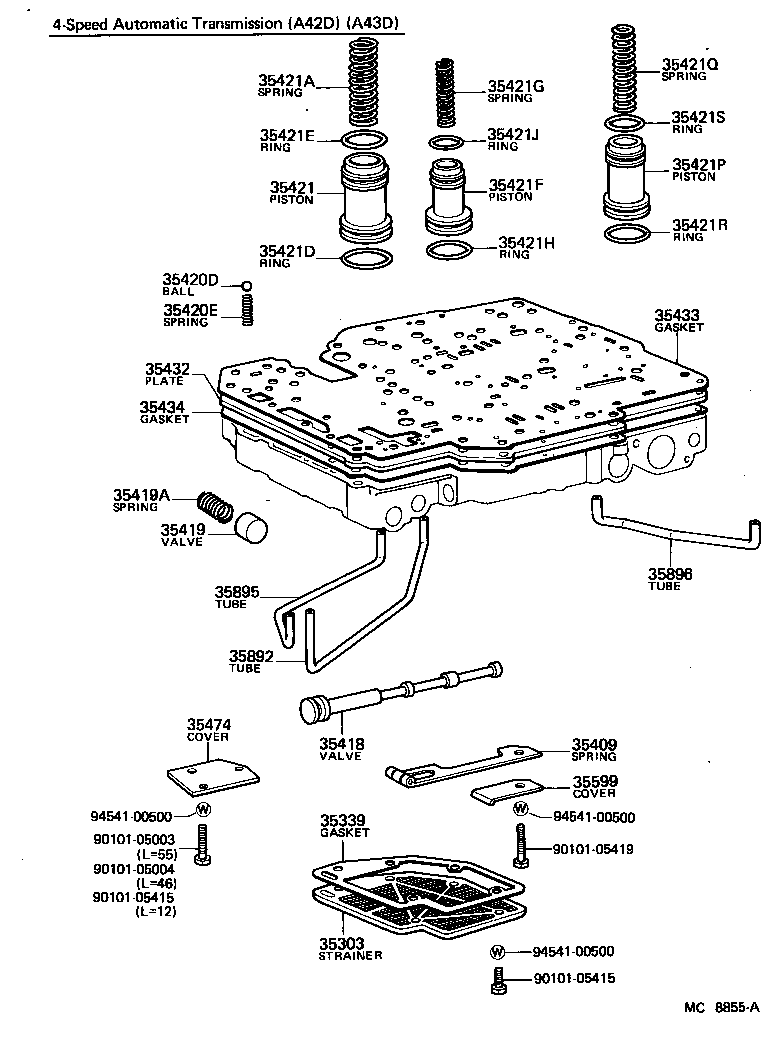 35432-30060 PLATE, VALVE BODY, NO.1 product image