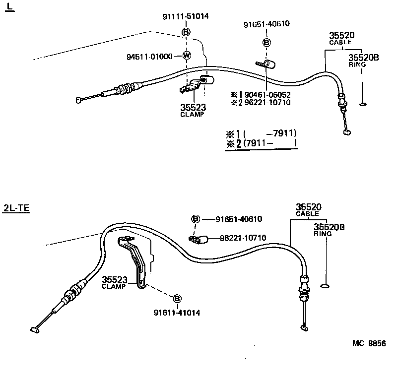 35520-30010 CABLE ASSY, THROTTLE product image