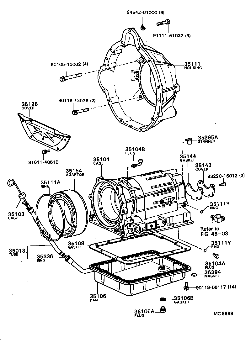 35013-40040 TUBE SUB-ASSY, TRANSMISSION OIL FILLER product image